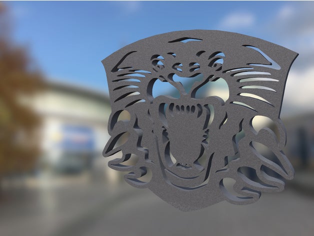 nottingham panthers logo basitleştirilmiş işaretler ve logolar hokey buz 3D print model - Mito3D