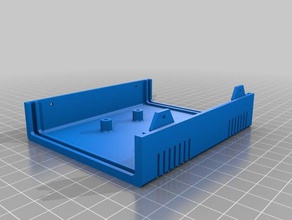parte inferior de la caja electrónica personalizado 3d print model - Mito3D