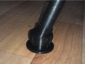la bola de articulación del pie oficina rótula piso pierna silla el protector 3d print model - Mito3D