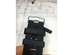 garmin wristband replacement strap sport & outdoors vivoactive 3d print model - Mito3D
