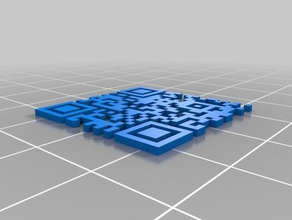 qr code generator openscad 3d print model - Mito3D
