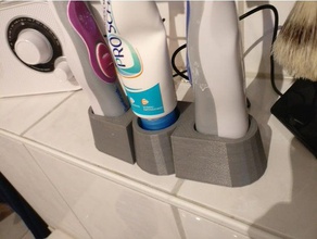 spinbrush x 2 holder sensodyne toothpaste bathroom spin brush toothbrush 3d print model - Mito3D