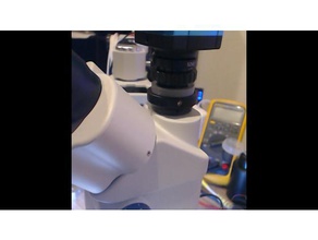 cam microscopeadapter la electrónica el adaptador amscope montaje de cámara microscopio 3d print model - Mito3D