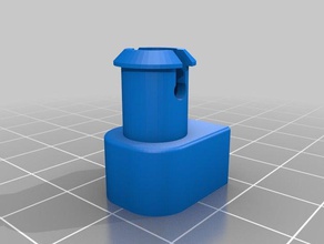 electrolux lave-vaisselle bac supérieur wheelholder les pièces de rechange clip roue 3d print model - Mito3D