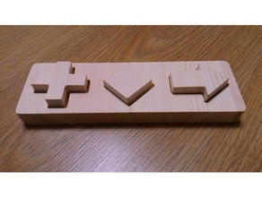 geometrische Rätsel Spielzeug & Spiele geometrie puzzle Holz 3d print model - Mito3D