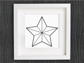 customizable origami christmas star no 1 decor 2d art christmas-star decoration decorations gift ornament ornaments tree customizer geometric geometrical home lowpoly low poly merry openscad stern wall weihnachten weihnachtsstern 3d print model - Mito3D