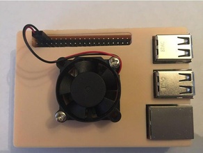 raspberry pi 3 slim case 30mmfan optimize edilmiş hava akımı elektronik astropi astroprint durumda ffcp ffcpro 2016 ffc pro flashforge yaratıcısı octoprint ahududu 3d print model - Mito3D