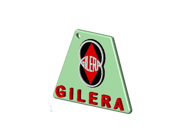 gilera logo keyring signs & logos 3D print model - Mito3D