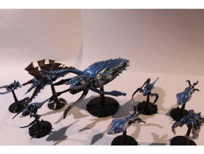 tyranid laviathan hive ship games battlefleet gothic bioship 3d print model - Mito3D