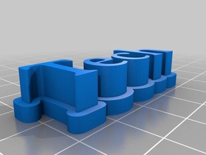 meu personalizada 3d placa com o nome de tecnologia esculturas personalizado 3d print model - Mito3D