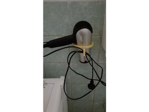 hairdryer stand bathroom 3d print model - Mito3D