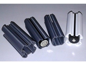 18650 li-ion battery adapters 26650-32650 diy 26650 32650 adapter 3d print model - Mito3D