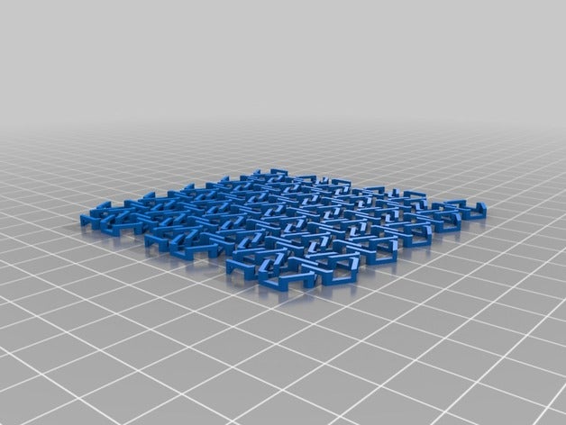 my customized hohoho tissue - hexagonal chain mail v3 decor 3D print model - Mito3D