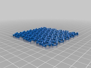 il mio personalizzato hohoho tessuto - hexagonal chain mail v3 arredamento su misura 3d print model - Mito3D