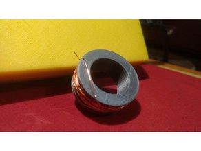 rollo de alambre cobre La impresión en 3d la bobina ahorro bobinas inductancia papelera el transformador 3d print model - Mito3D