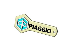 piaggio logo keyring signs & logos 3d print model - Mito3D