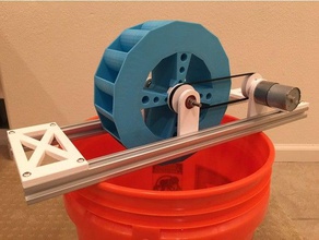 turbina de agua la escuela ciencias experimento aprendizaje ingeniería engineeringproject energía verde hidroeléctrica renovable ciencia scienceproject 3d print model - Mito3D