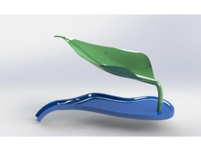 la hoja de auto-drenaje plato jabón cuarto baño estética regalo los hogares inspiración naturaleza titular único 3d print model - Mito3D