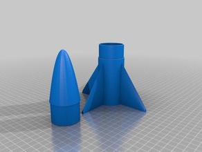 clúster de cohetes La impresión en 3d estes modelo cohete 3d print model - Mito3D
