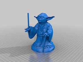 drumstick yoda sculptures 3d print model - Mito3D