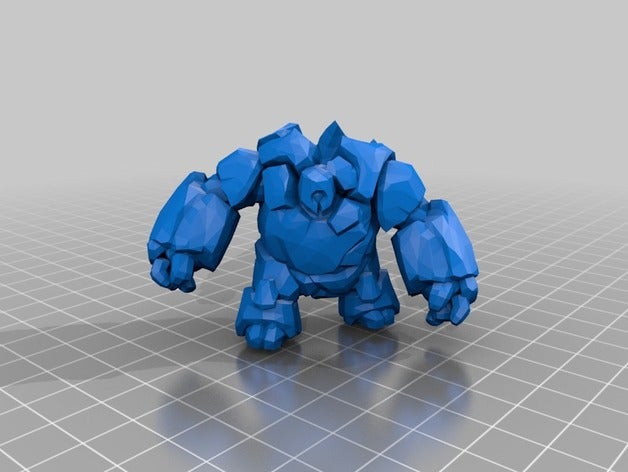 mavi buff modelleri Lig efsaneler minyatür model 3D print model - Mito3D