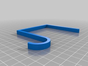 my customized simple over-the-lip hook organization 3d print model - Mito3D
