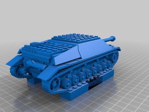 lego tanque jpz4 3d print model - Mito3D