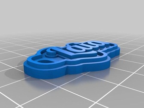laia Anahtarlık özelleştirilmiş 3d print model - Mito3D