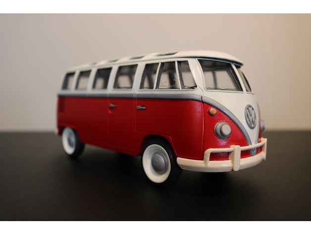 volkswagen bus 1970 automotive auto modello di van volkwagen vw 3D print model - Mito3D