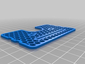 honeycomb rubber band wallet accessories 3d print model - Mito3D