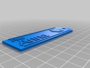 anna gaveskilt signos y logotipos personalizado 3d print model - Mito3D