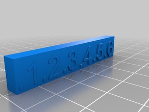 text inset test piece 3d printing 3d print model - Mito3D