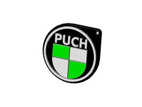 puch logo keyring signs & logos 3d print model - Mito3D