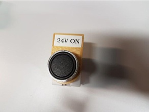 22mm button light label electronics signal 3d print model - Mito3D