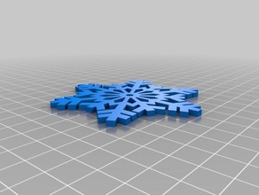 magnetic snowflake decor christmas decoration decorations magnets 3d print model - Mito3D