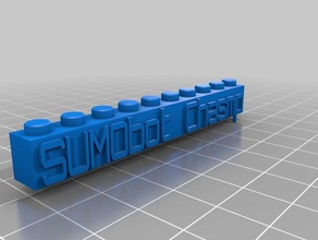 meine kundengebundenes lego-block-Kette keychain Bau-Spielzeug kundengebundene 3d print model - Mito3D