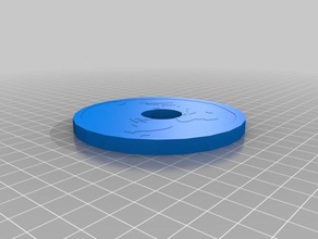 flat earth fidget spinner 3d print model - Mito3D