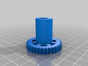 kunstprojekt zahnrad f r pvc-rohr diy kundengebundene 3d print model - Mito3D