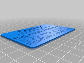 tarjeta gruesa office personalizado 3d print model - Mito3D