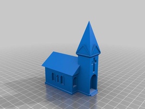 kilise modelleri Amerikan Kilisesi bina Katolik Hıristiyan Tanrı kutsal İsa model eski Papa 3d print model - Mito3D