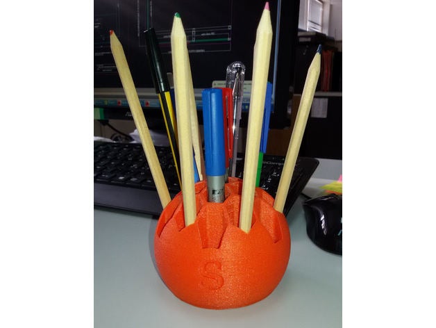 porta penne nido d''ape de los hogares abeja la pluma penna sostenedor portapenne 3D print model - Mito3D