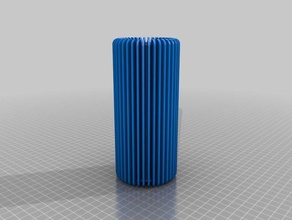 my customized straight vase math art 3d print model - Mito3D