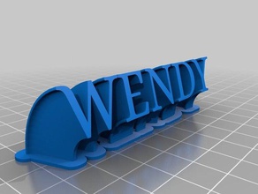 wendy de la oficina personalizado 3d print model - Mito3D