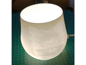 lámpara de sombra embosed yorkshire terrier decoración 3d print model - Mito3D