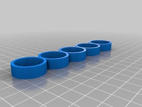 ring Größe 10 bis 12 Hälften Schmuck kundengebundene 3d print model - Mito3D