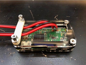 pi sıfır kablo tutucu elektronik monte edin raspberry durumda 3d print model - Mito3D