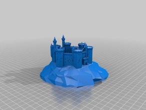 bs castle3 buildings & structures customized 3d print model - Mito3D