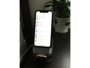 iphone x apple watch wireless charging stand Handy stehen - Ladestation iphone-x mophie 3d print model - Mito3D