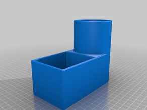 paintbrush holder water dish pencil paperclip organization desk organizer organize paint 3d print model - Mito3D