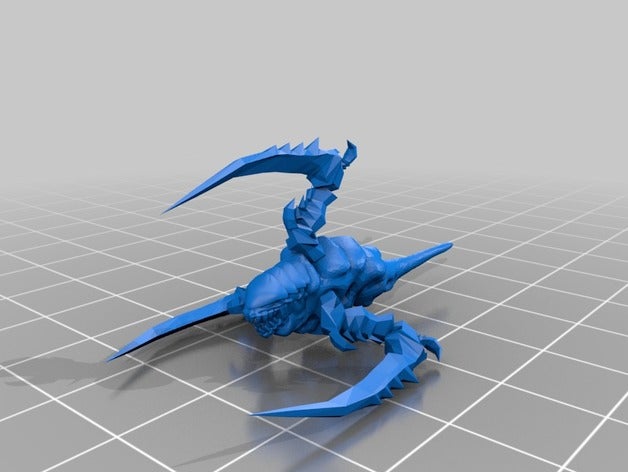 tyranide navire d'escorte jeux battlefleet gothic drone escorte kraken le nid calmar les tyranides 3D print model - Mito3D